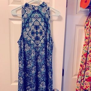 American Eagle Boho Peek-a-boo Back Shift Dress